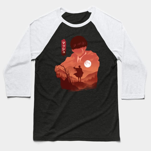 Mashle - Mash Burnedead Baseball T-Shirt by Arestration